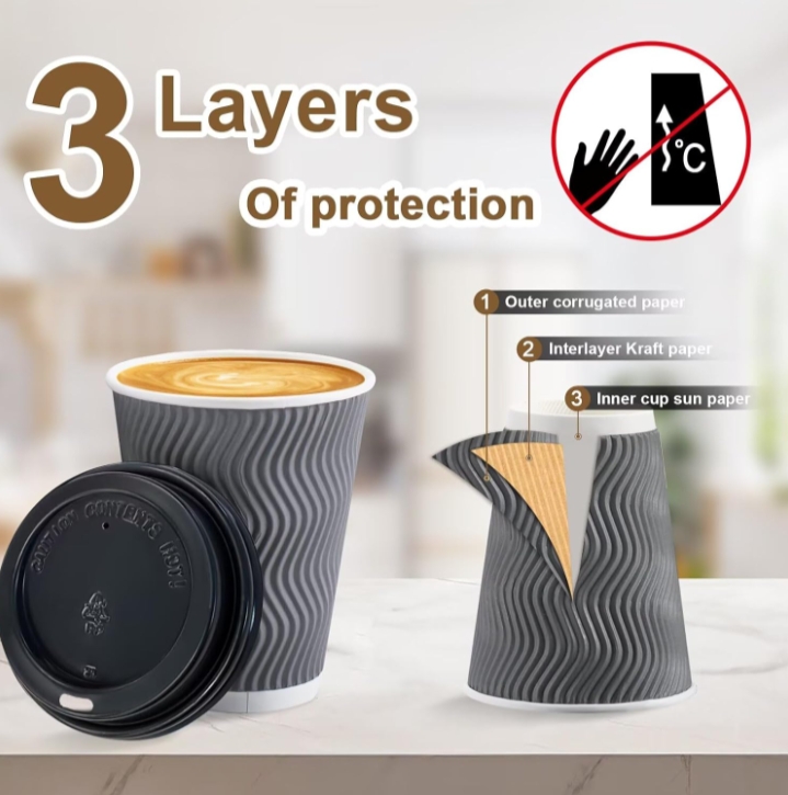 Coffee Cup with 3 Layer Protection